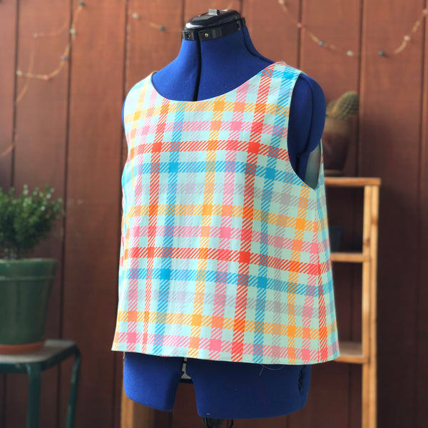 Reversible Tie-Back Top in Candy Colors
