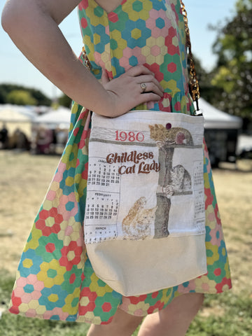 1980 Childless Cat Lady Tote Bag