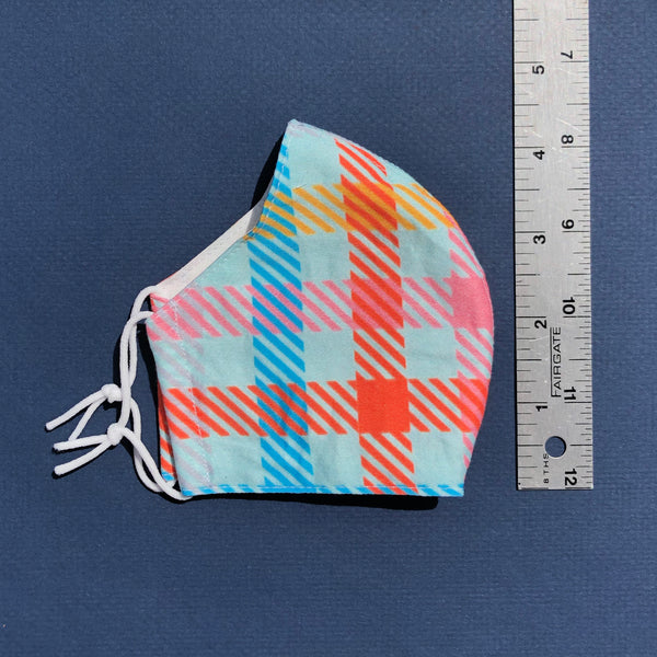 Small Mask in Candy Plaid